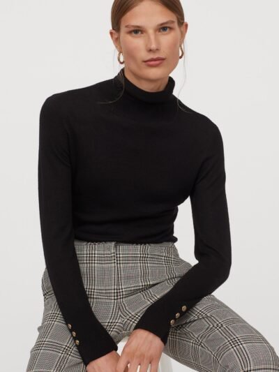 Ecru Stripe Lace Trim Tee